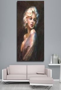 Modern Wall Art Classics Marilyn Poster Prints Sexy Woman Star Portrait Oil Painting Mural Wall Picture for Bedroom Home Decor3205088