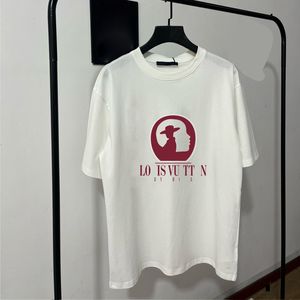 24SS T 셔츠 남성 디자이너 티셔츠 남성 패션 티 최고의 품질 Tshirts 짧은 슬리브 편지 인쇄 v 사치 인과 관계 스트리트웨어 인쇄 CRD2405187-8