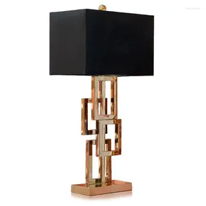 Table Lamps Postmodern Simple Luxurious Craft Lamp Creative Individual Led Desk Soft-fitting Model Room Living