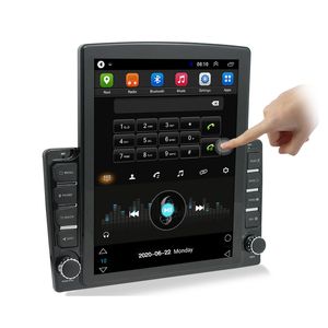 10'' Touch Screen Android Auto Monitor Car Stereo Video Player 2G+32G GPS Navigation Bluetooth Vehicle Radio With 2.5D Tempered Glass Mirror HEVC/1080P