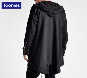 Whole Mens Overcoat Hip Hop długość długości płaszcza wiatrówki z kapturem luźne liczebne kolor streetwear harajuku płaszcz mężczyzn Mężczyzny duży s7225457