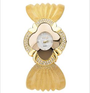 سوار الأزياء الفاخرة ساعة للنساء الشعبية في الولايات المتحدة الأمريكية Diamante Butterfly Mesh Watchband Women Quartz Watches Chroes Wress W4015625