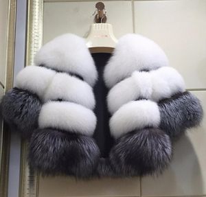 New Moda Women039s Roupas Faux Fox Fur Coat Lange Manga Feminina Overs Coat7274019