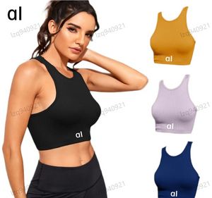 Al0 sportswear lingerie yoga bra vest light support sports bra fitness stretch bra breathable sports bra u vest sexy vest removable cup