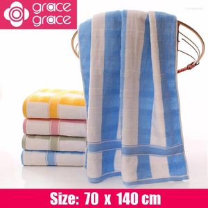 Towel Pure Cotton Stripe Soft Absorbent Quick-dry Travel Sports Bath High Quality Luxury Star Fashion El