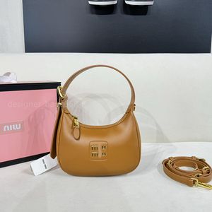 الفاخرة miui حقيقية جلدية هواية الأشرار Underarm Pochette Shell Bag Top Handle Women Man Counder Designer Bag Fashion