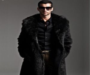 Men Fur Coat Winter 2017 Plus Size Faux Fur Coat Men Parka Barkets Coats Complete Leather Overgoats with Collar Coats1799481