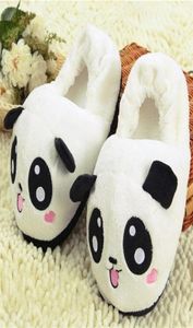 1Pair Cute Funny Panda Eye Slippers Lovely Cartoon Indoor Home Soft Shoes One Size Y2010269412628
