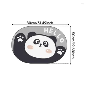 Maty do łazienki 1PC Podłoga w łazience MAT ANTY SLIP Absorbent Dibet Shower Cartoon Cute Panda Wzór