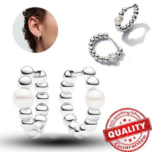 Stud Romantic Earrings Danshui Culture Pearl 925 Pure Silverörhängen Bröllopsmycken Set Q240517