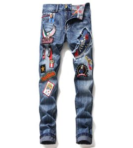 Diesel men039s jeans distressed motorcycle cycling designer jeans rock men039s skinny jeans straight leg high quality fashio4474525