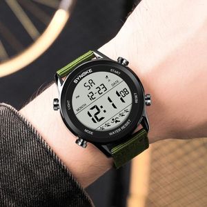 Wristwatches SYNOKE Men's Digital Sports Watches Waterproof Alarm Clock Electronic Wristwatch