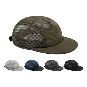 Cappello di asciugatura rapido estivo a 5 pannelli Cappello da baseball Adatto per uomini Donne Gorilla Button Truck Cappello a maglie da esterno Cappello sportivo traspirante 240517