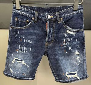 Nya modemän rippade korta jeanskläder Högkvalitativ designer Summer Shorts Breattable Denim Shorts Male 9991818071
