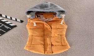 Women Winter Vest Waistcoat Hooded Warm Jacket Sleeveless Down Cotton Padded Outwear Overcoat Thick Coat Hoodies Solid Colors6697151