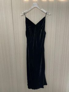 Party Dresses Halter Dress Silk Velvet Fabric Casual och bekväm 2024 sommar