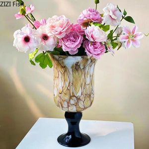 Vazolar retro doku kadehi vazo cam saksılar masası dekorasyon çiçekler düzenlemesi vintage çiçek odası estetik dekor
