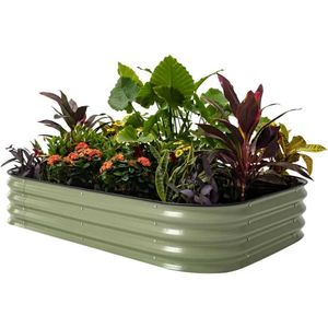 Planters POTS Outdoor Plants Metal Growth Plant Beds For Plants Courtyard and Ground Plant Boxes Outdoor Garden Plantsq240517