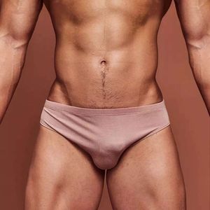 Adannu Men's Thin Sexy Underwear Modal Solid Low Low Waist Sports Trageless Triangle Pants AD315