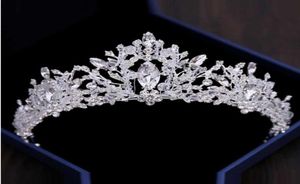 Véils de noiva Queen Tiaras Cristais coroas de noiva acessórios de cabelo de casamento7670882