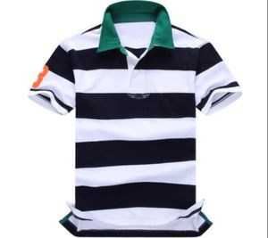 US Men Striped koszulki polo aman 100% bawełniane koszulki Summer Classic Polos Big Hont Hafdery TES Blue czerwony rozmiar S-XL6719292
