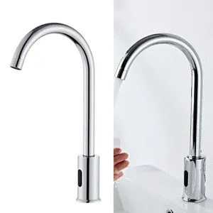 Bathroom Sink Faucets Touchless Faucet Alloy Rotatable Flexible Easy To Install Kitchen For El Restaurant Bar Basin Home