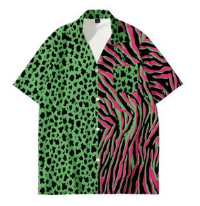 Men039s TShirts Casual Adult Leopard Shirt Summer Women Men TShirt Blouse Print Loose Short Sleeve Clothes Plus Size 6XL Holi3913057
