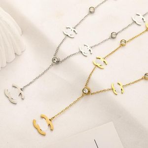 Luxury Designer Necklace Women's Necklace Gold Chain Luxury Jewelry Adjustable Fashion Wedding Party Accessories Couple 2074