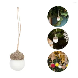 Decorative Figurines 30 Pcs Home Decorations Wool Felt Acorn Ball Simulation Christmas Bedroom White Tree Pendants