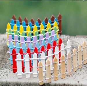 Mini Fence Small Barrier Wooden Resin Miniature Fairy Garden Decorations Miniature Fences for Gardens Tiny Barriers 1627988