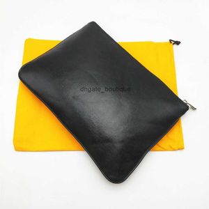 Bolsas de embreagem Moda Homens Mulheres Bolsa de Clutch Saco de documentos Classic Document Saco de capa de laptop Polsa de lona com poeira