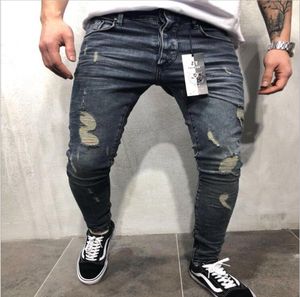 Explosion Models Men039S Street Jeans Spring and Autumn Fashion Slim Wear Denim Trousers Designer Men039s Feet Pants4701899