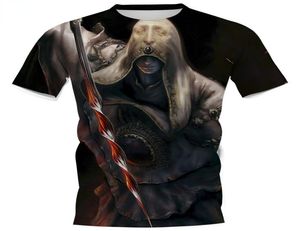 CLOOCL ARPG Games Elden Ring 3D Printed Tshirts Mens Casual kläder Slim Short Sleeve Hiphop Style Shirts Teens Tops1488902