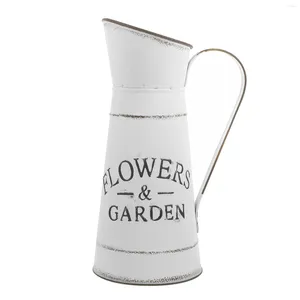 Wazony 1PC gospodarstwa domowego wazonu żelaza wazon w kształcie czajnika w kształcie czajnika do dekoracyjnego układu kwiatowego