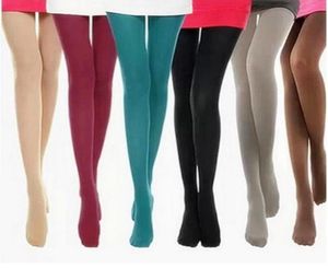 Mulheres de meia -calça preta apertadas Sexy calças calças quentes 120d de veludo de veludo elástico Strumpfhose Slim Tights feminino muitas cores1286655