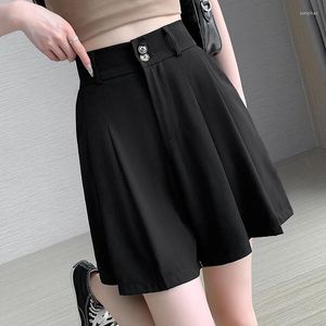 Women's Shorts Summer 2024 High Waist A-line Casual Bottom Wearing Wide Leg Pants