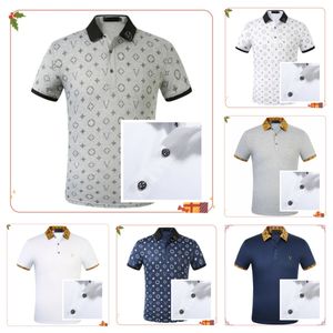 Designer Männer Polos Herren T-Shirt kurzärmelig T-Shirt Polo Hemd-Buchstaben Muster Kleidung hochwertiger Polo