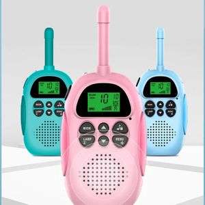 Childrens portatile wireless walkie talkie wireless 3km Chiama il giocattolo interattivo per esterni USB ricarica 2 pezzi 240517