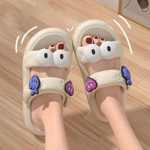 Cute Beach Sandals With A Feeling Of Stepping on Feces Summer 2024 New Indoor Anti Slip and Outdoor Slippers For Women