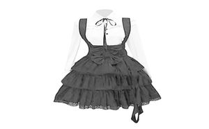 Vintage elegant fest gotiska sommar kvinnor lolita klänningar stor storlek chic ruffles snörning bowknot retro prinsessan kvinnlig goth klänning t59531302