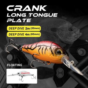 Baits Lures Crankbaits Fishing Bait Floating Follicle Set 55mm 65mm for Pike Minnow Fishing Bait Artificial Bait Fishing BaitQ240517