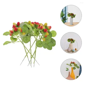 Party Decoration 6 PCS Simulated Bayberry Potted Plant Lovely Waxberries Fake Fruit Visa Props Simulation Waxberry Toys Modeller Frukter