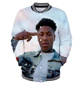 3D Youngboy Print Baseball Jackets Frauenfans Langarmjacke 2019 Casual Streetwear Kleidung Plus Size 4xL8590671