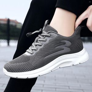 Sapatos casuais tênis de tênis Menas Moda Moda de verão e outono TabuNa Mesh Randa elástica respirável Fácil para homens 12