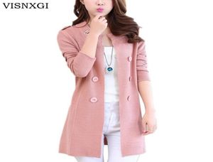 Visnxgi Mulheres casuais Cardigan Jacket Cardigan Cardigan Fashion Ladies Loose Color Button Jacket Sweater Jacket Pink 4XL5944129