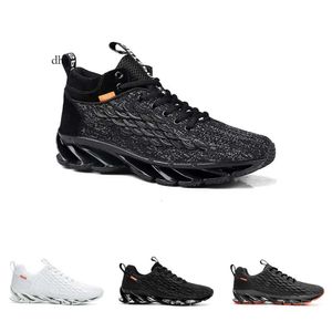 High Quality Non-Brand Running Shoes For Men Triple Black White Top Grey Fashion Blade Personality Shoe Mens Trainers Outdoor Sports Sneakers E0