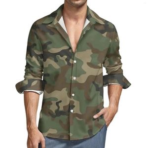 Men's Casual Shirts Camouflage 3D Printed Men Women Fashion Streetwear Oversized Lapel Long Sleeve Shirt Male Tops Blouse Man Clothing