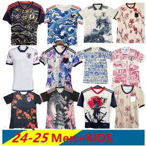 23-24 Japan Soccer Jersey Mitoma Toyko Special Edition Rose Japanese Football Kit Fan Player Version Minamino Cartoon Limited Women Football Shirt Top