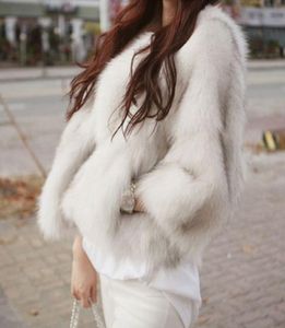 Warm Faux Fur Coat 2019 New Winter Jacket Women Short Parka Paragraph Sevenpoint Sleeve Fur Overcoat chaqueta mujer SL3067888492