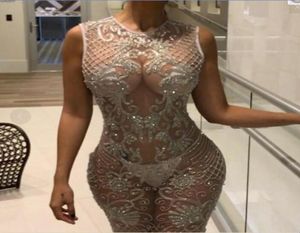 Vestido de noite Yousef Aljasmi Kim Kardashian sem mangas Oneck Crystal Mermaid Dress Almoda Gianninaazar Zuhlair Murad Ziadnak7272124